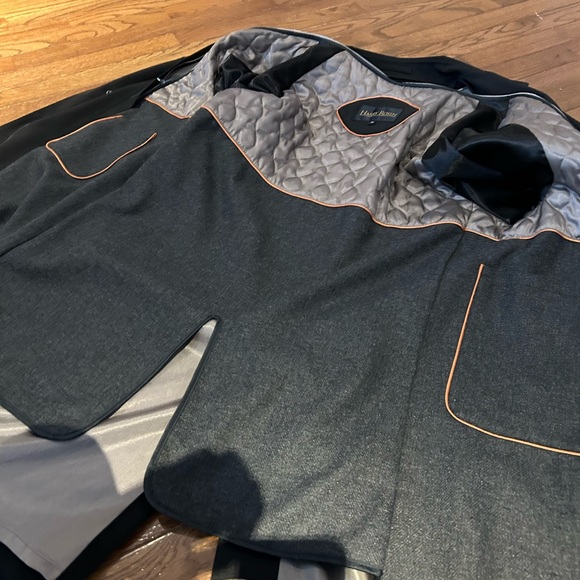 Men’s Black Harry Roses Trench Coat with removable Lining Size 40 - Picture 15 of 16